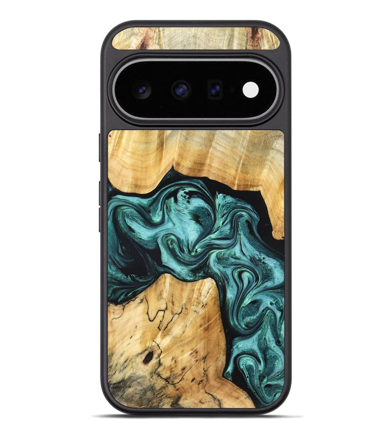 Pixel 11 Pro XL Wood Phone Case - Aarav (Green, 830799)
