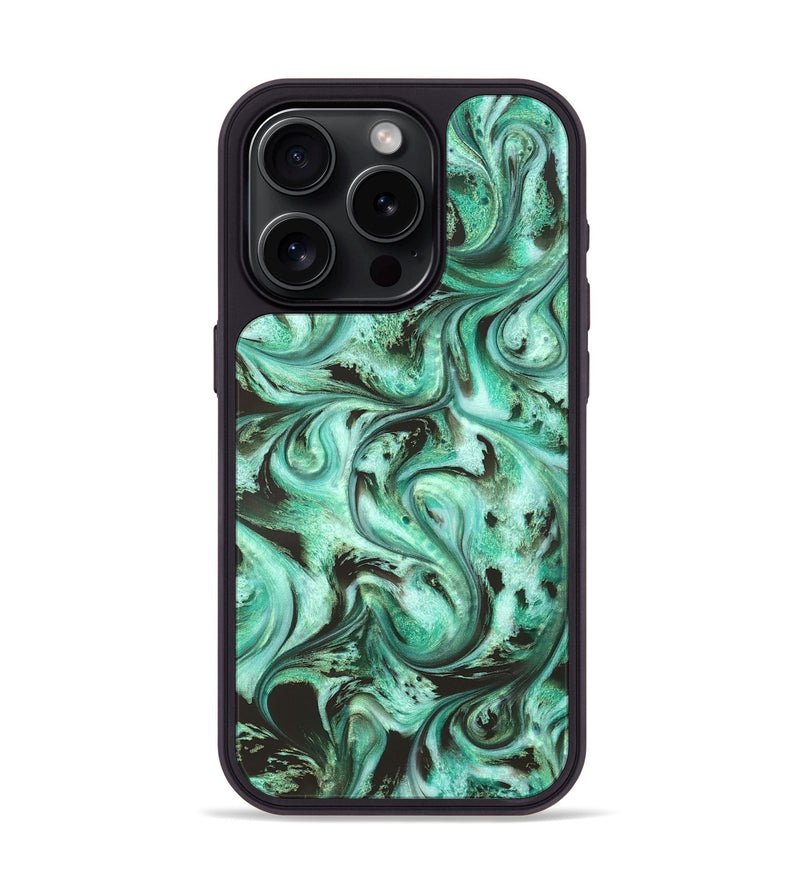 iPhone 15 Pro ResinArt Phone Case - Khai (Green, 830805)