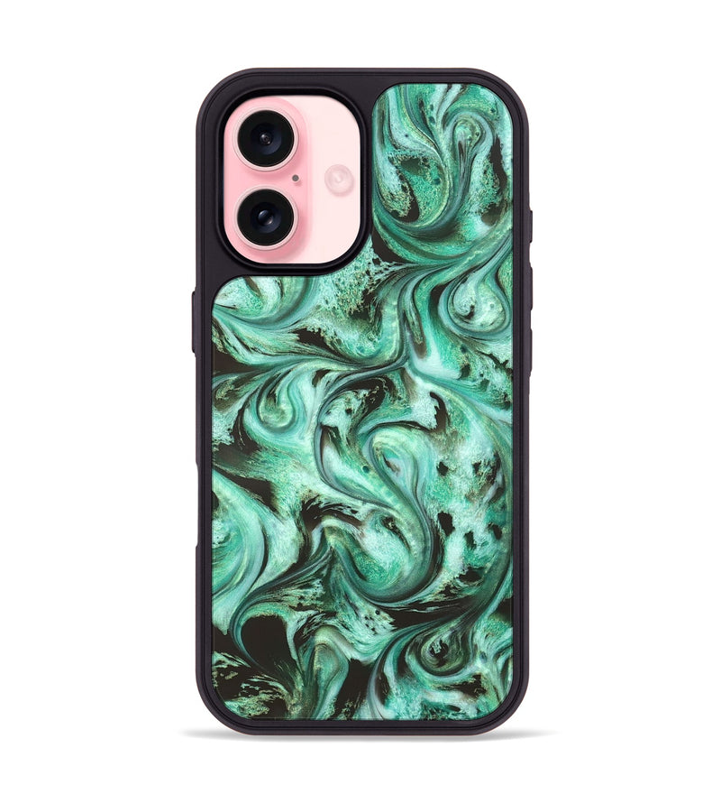 iPhone 16 ResinArt Phone Case - Khai (Green, 830805)