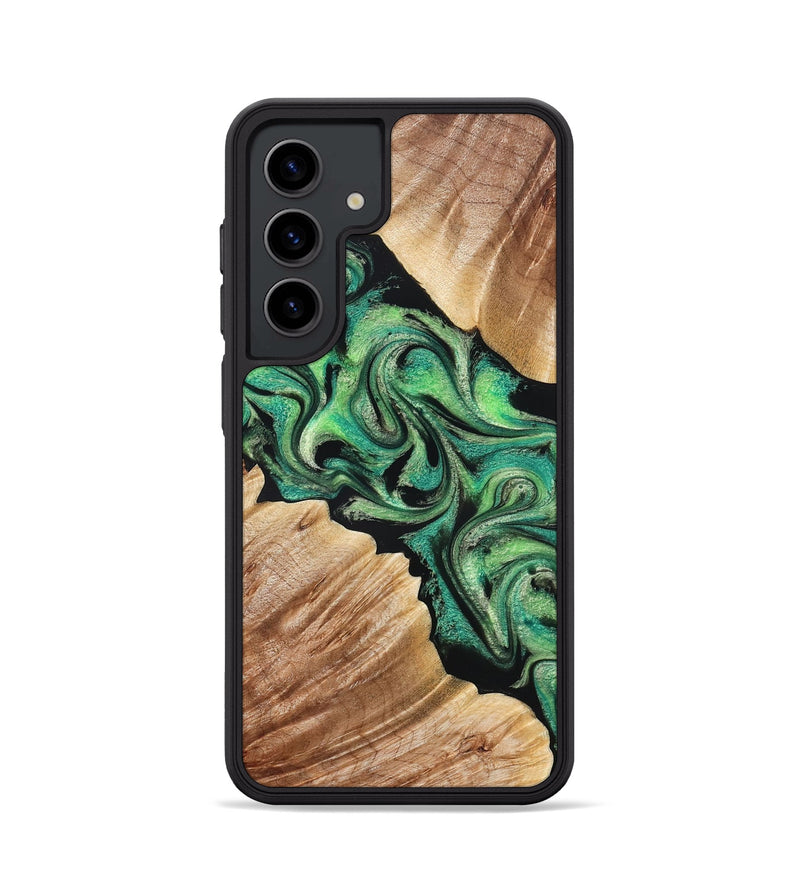 Galaxy S24 Wood Phone Case - Johana (Green, 830806)