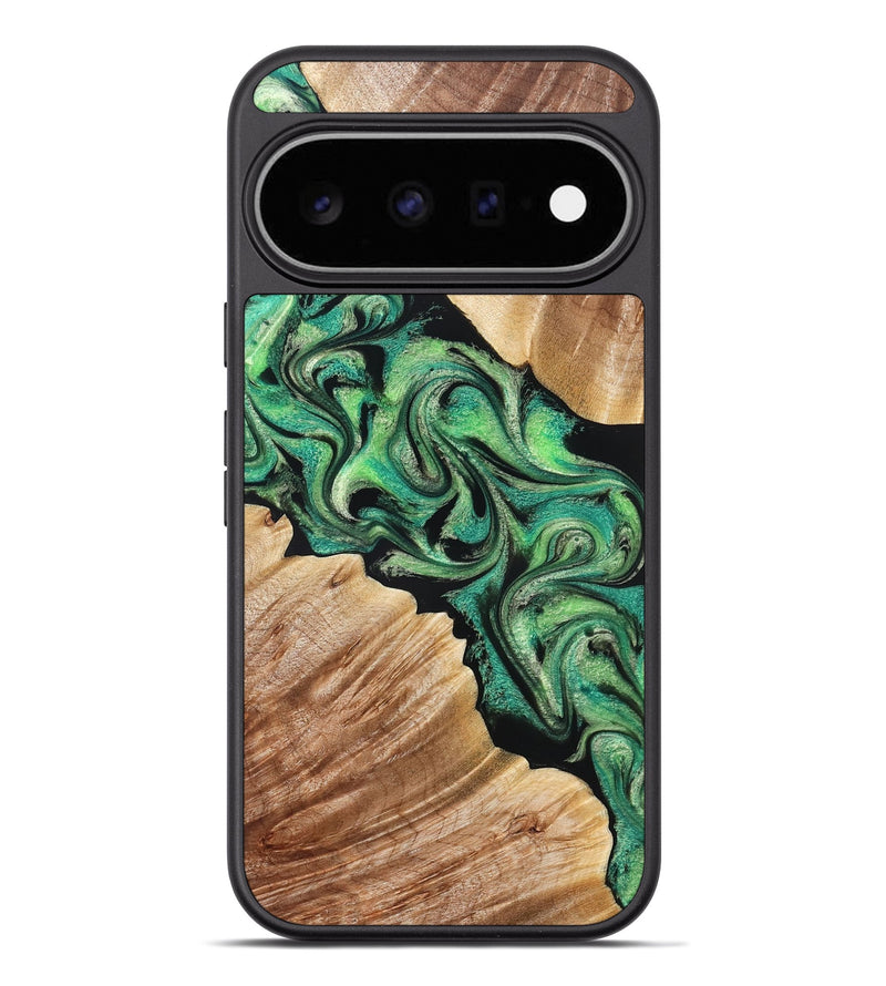 Pixel 11 Pro XL Wood Phone Case - Johana (Green, 830806)