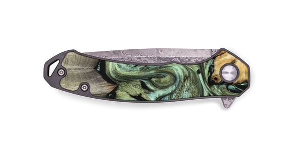 EDC Wood Pocket Knife - Selene (Green, 830807)