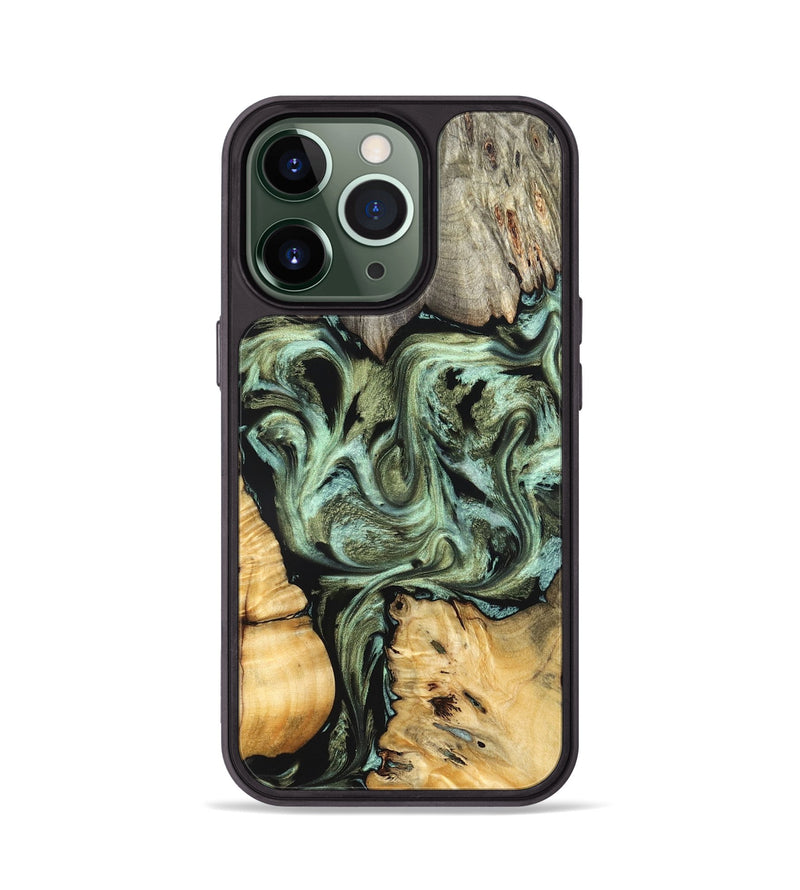 iPhone 13 Pro Wood Phone Case - Selene (Green, 830807)