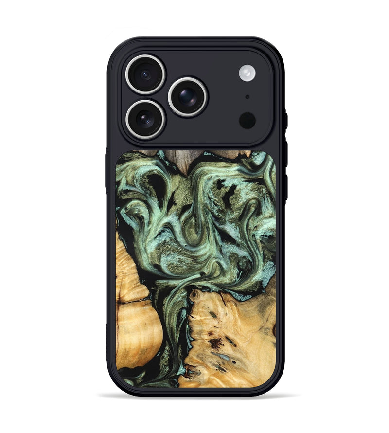 iPhone 17 Pro Wood Phone Case - Selene (Green, 830807)