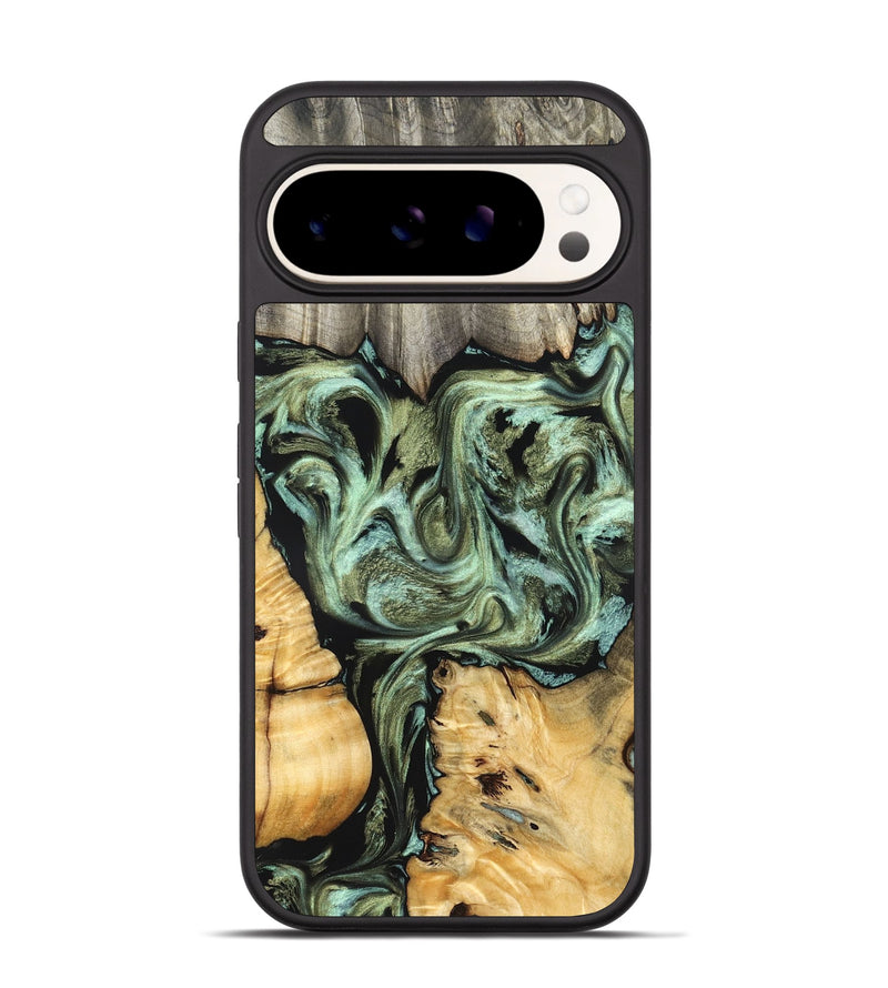 Pixel 9 Pro Wood Phone Case - Selene (Green, 830807)