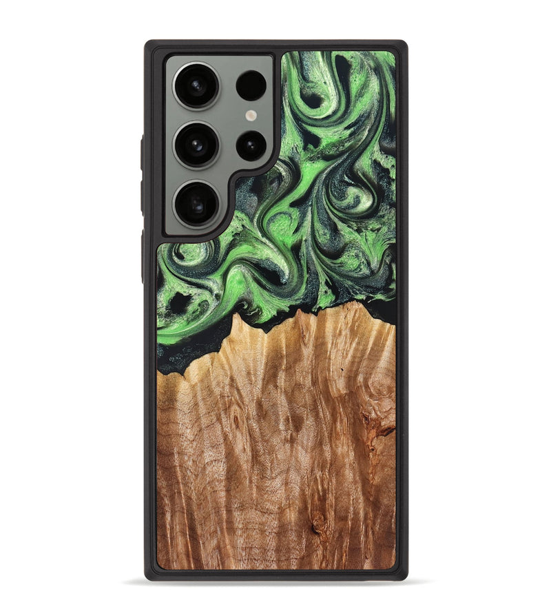 Galaxy S23 Ultra Wood Phone Case - Troy (Green, 830808)