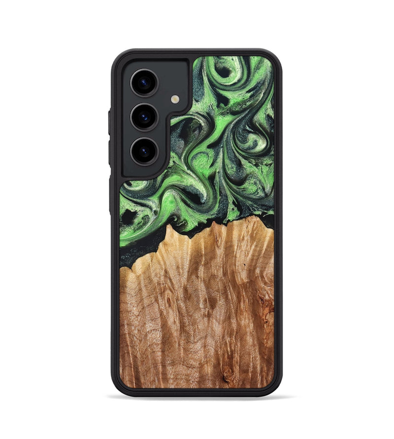 Galaxy S24 Wood Phone Case - Troy (Green, 830808)