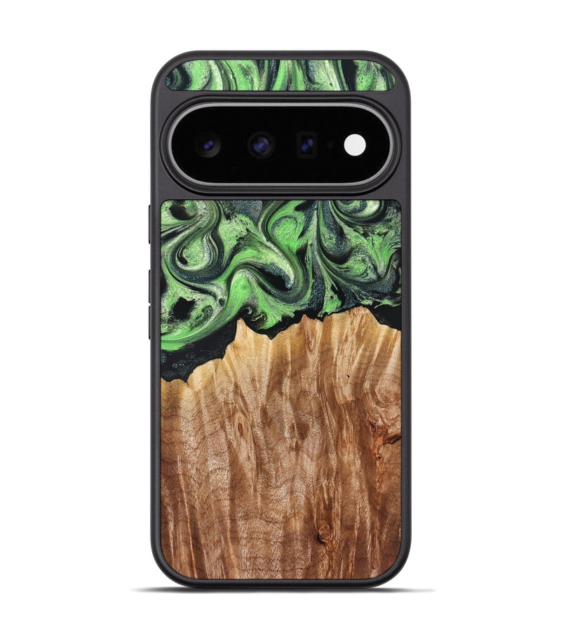 Pixel 11 Pro Wood Phone Case - Troy (Green, 830808)