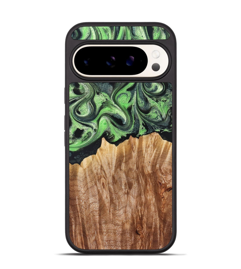 Pixel 9 Wood Phone Case - Troy (Green, 830808)