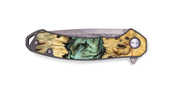 EDC Wood Pocket Knife - Lona (Green, 830809)