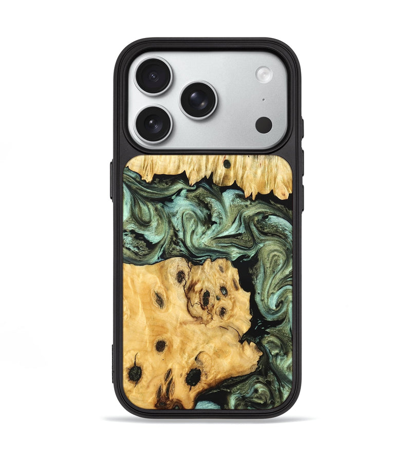 iPhone 18 Pro Wood Phone Case - Lona (Green, 830809)