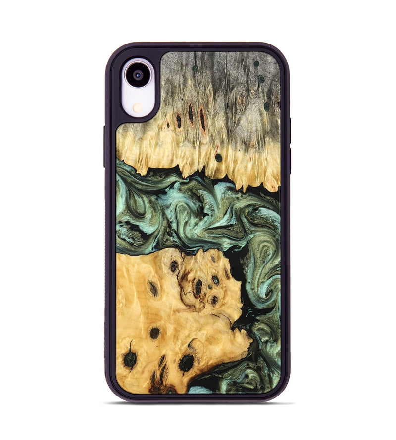 iPhone Xr Wood Phone Case - Lona (Green, 830809)