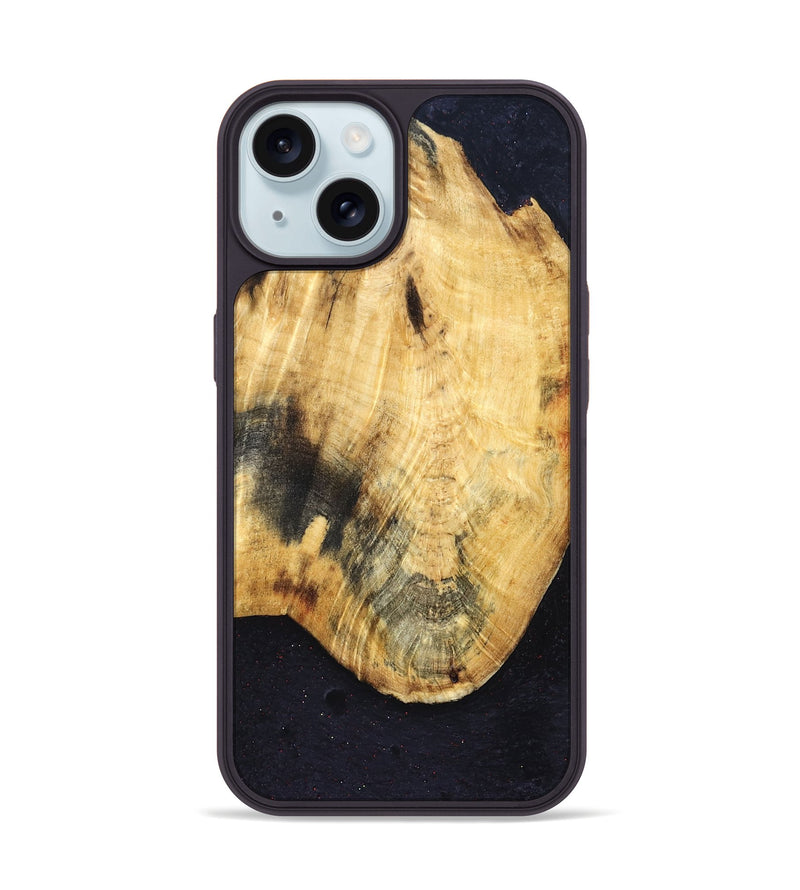 iPhone 15 Wood Phone Case - Evelynn (Wood Burl, 830811)