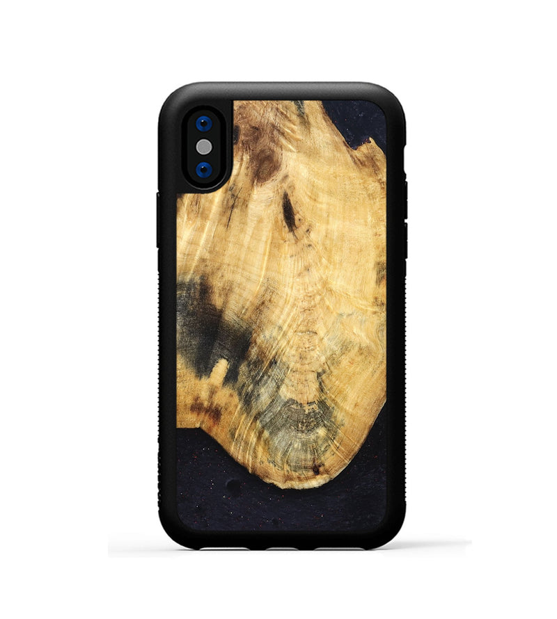 iPhone Xs Wood Phone Case - Evelynn (Wood Burl, 830811)