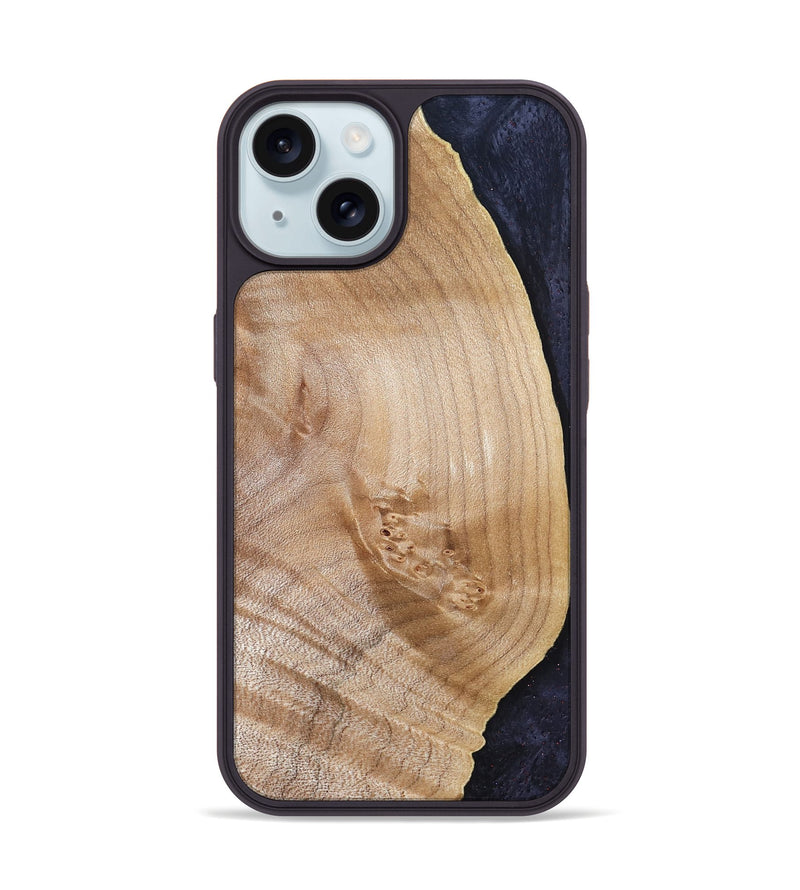 iPhone 15 Wood Phone Case - Eric (Wood Burl, 830818)