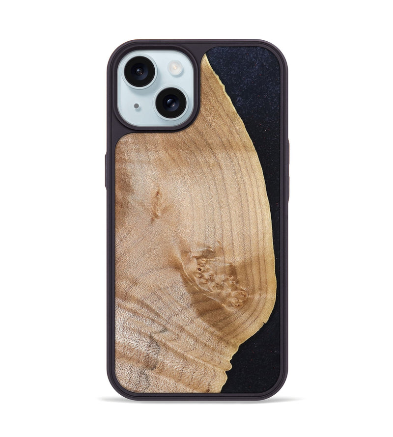 iPhone 15 Wood Phone Case - Sharla (Wood Burl, 830820)