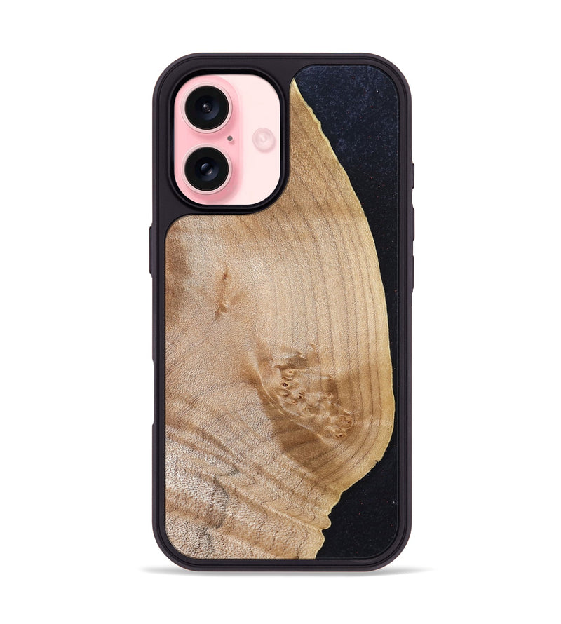 iPhone 16 Wood Phone Case - Sharla (Wood Burl, 830820)