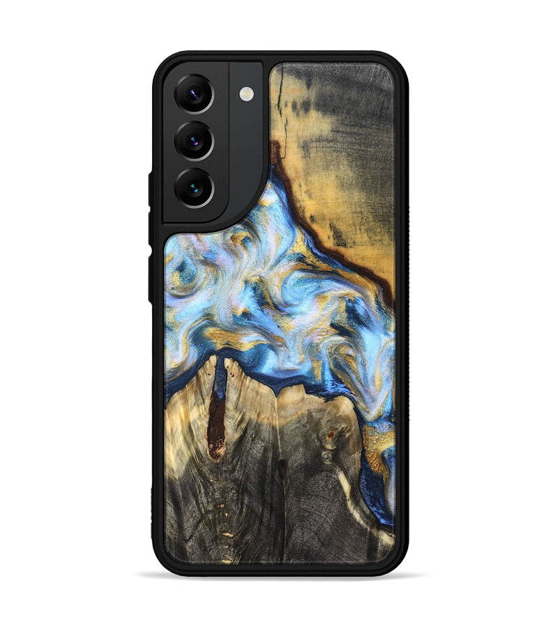 Galaxy S22 Plus Wood Phone Case - Dora (Teal & Gold, 830822)