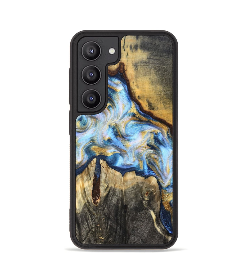Galaxy S23 Wood Phone Case - Dora (Teal & Gold, 830822)
