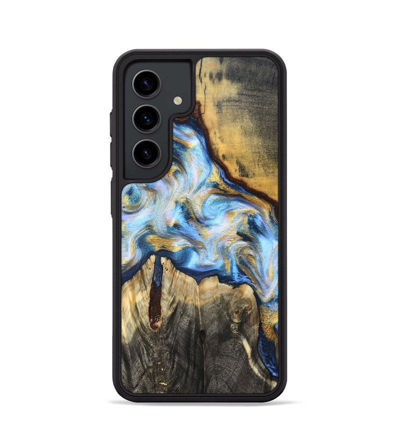Galaxy S24 Wood Phone Case - Dora (Teal & Gold, 830822)