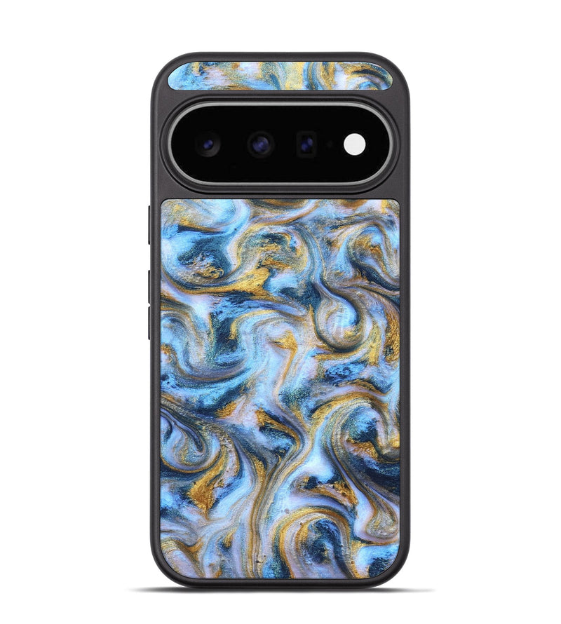 Pixel 11 ResinArt Phone Case - Jasmin (Teal & Gold, 830823)