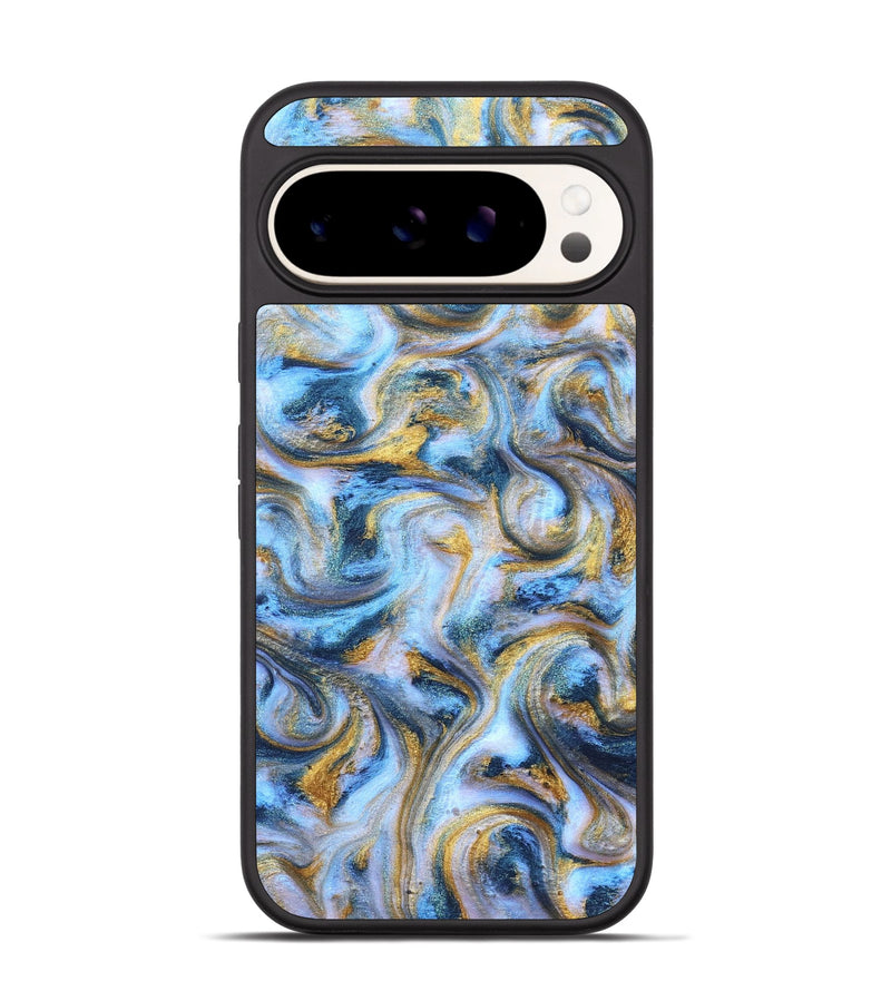 Pixel 9 ResinArt Phone Case - Jasmin (Teal & Gold, 830823)