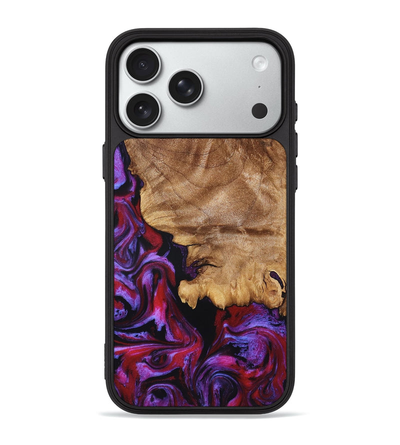 iPhone 18 Pro Max Wood Phone Case - Joselyn (Purple, 830834)
