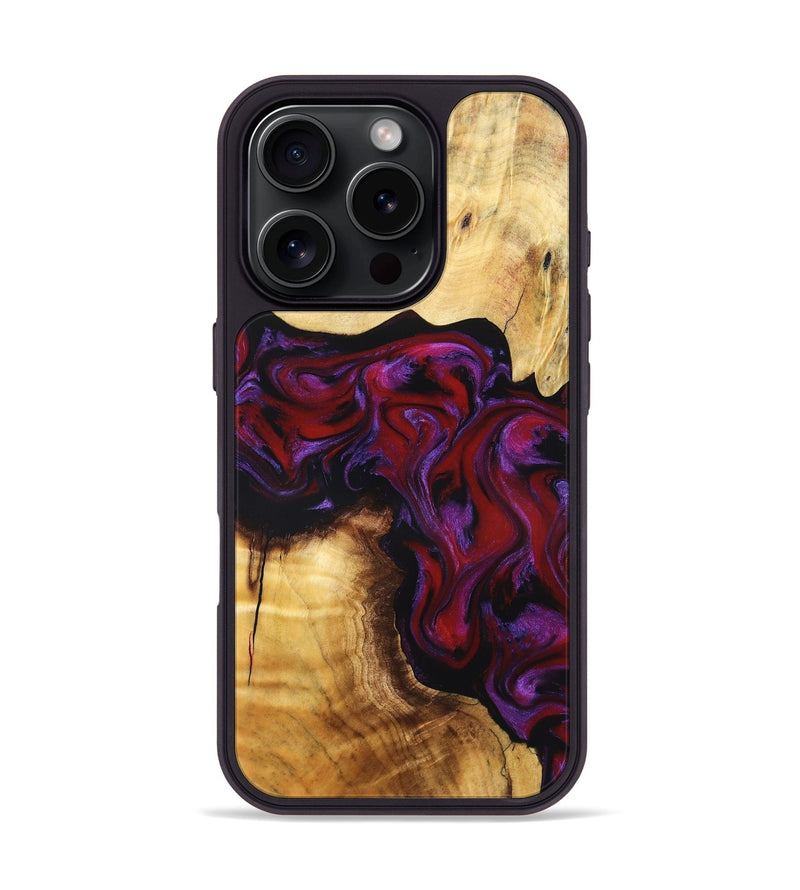 iPhone 16 Pro Wood Phone Case - Taniyah (Red, 830835)