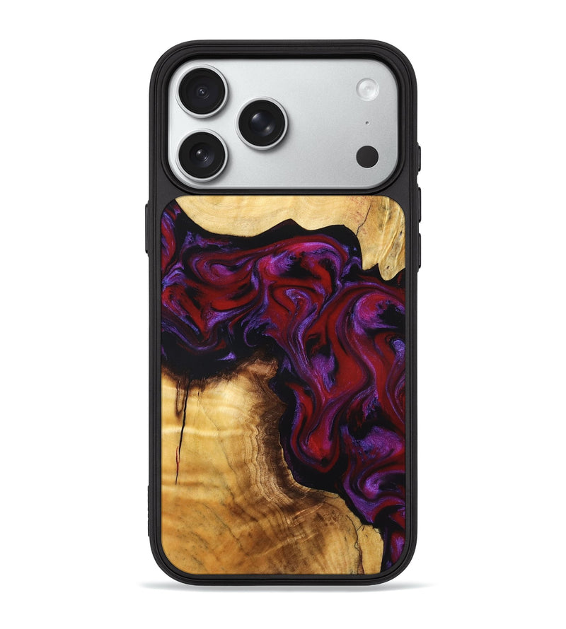 iPhone 18 Pro Max Wood Phone Case - Taniyah (Red, 830835)