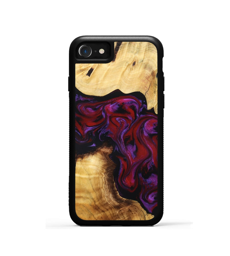 iPhone SE Wood Phone Case - Taniyah (Red, 830835)