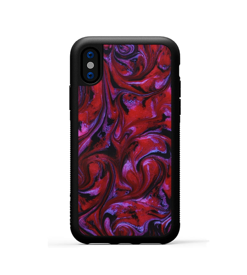 iPhone Xs ResinArt Phone Case - Lilah (Ancient Olive, 830836)