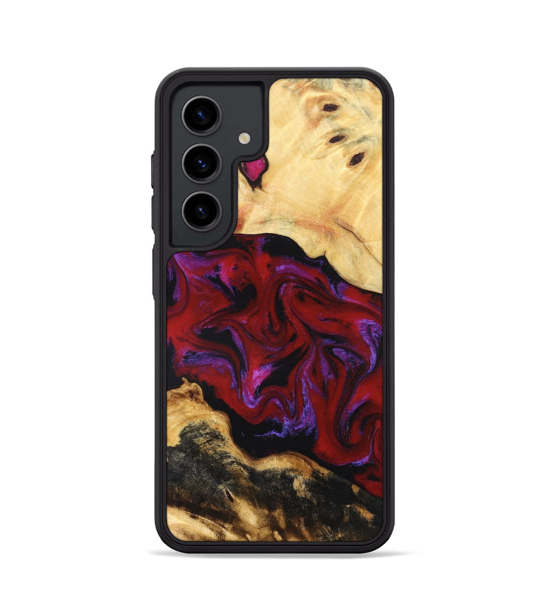 Galaxy S24 Wood Phone Case - Miley (Red, 830839)