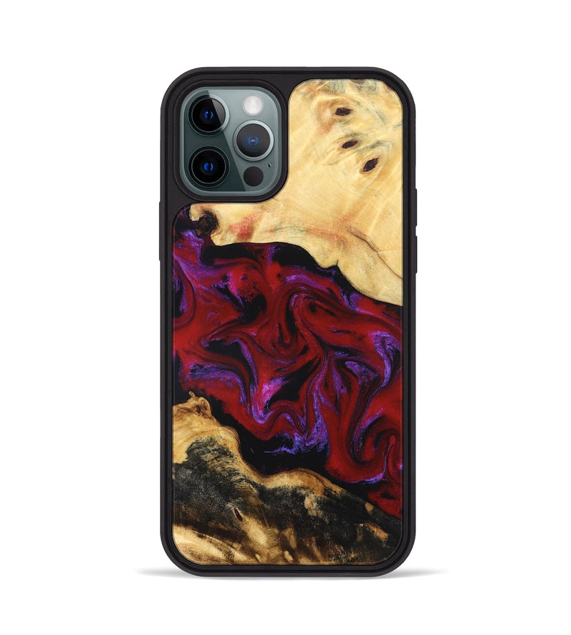 iPhone 12 Pro Wood Phone Case - Miley (Red, 830839)