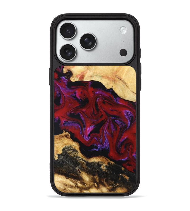 iPhone 18 Pro Max Wood Phone Case - Miley (Red, 830839)
