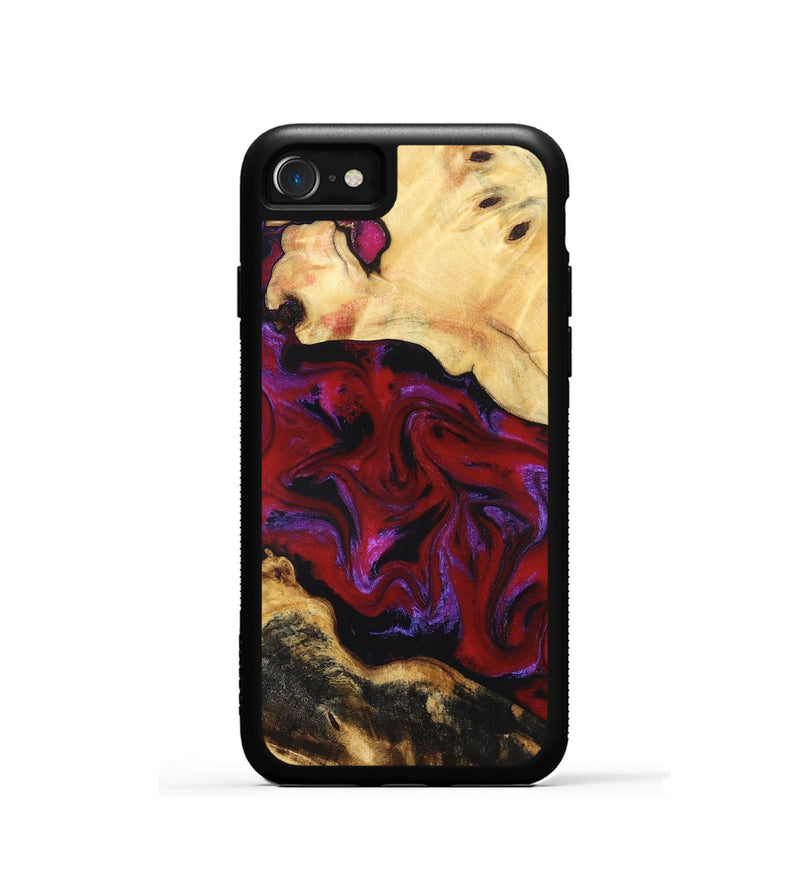 iPhone SE Wood Phone Case - Miley (Red, 830839)
