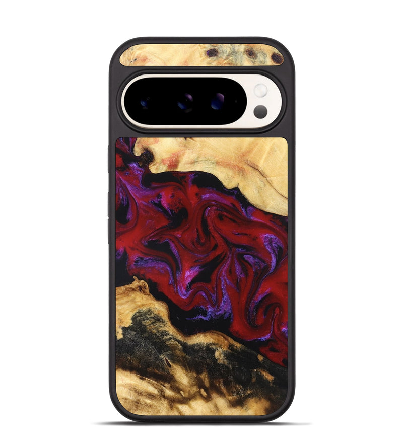 Pixel 9 Wood Phone Case - Miley (Red, 830839)