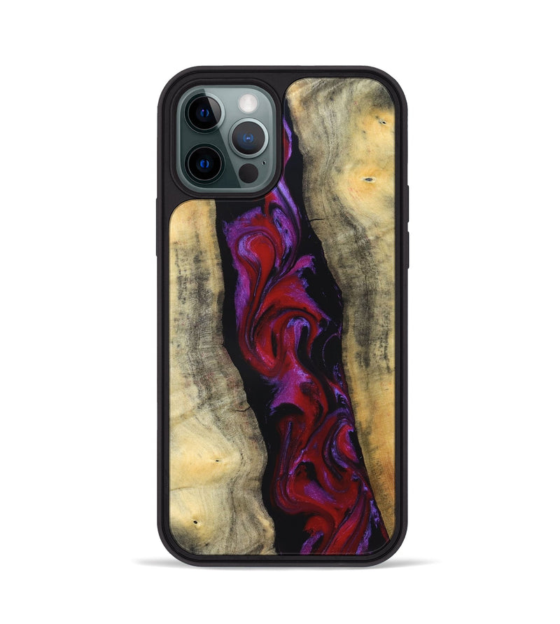 iPhone 12 Pro Wood Phone Case - Marilee (Red, 830840)