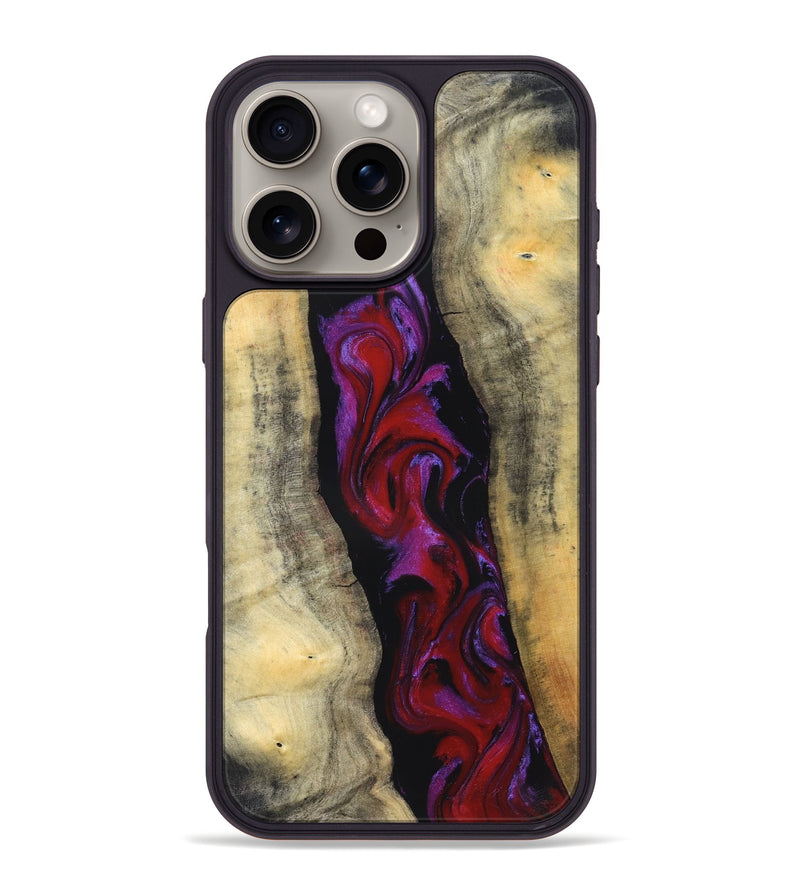 iPhone 16 Pro Max Wood Phone Case - Marilee (Red, 830840)