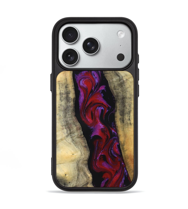 iPhone 18 Pro Wood Phone Case - Marilee (Red, 830840)