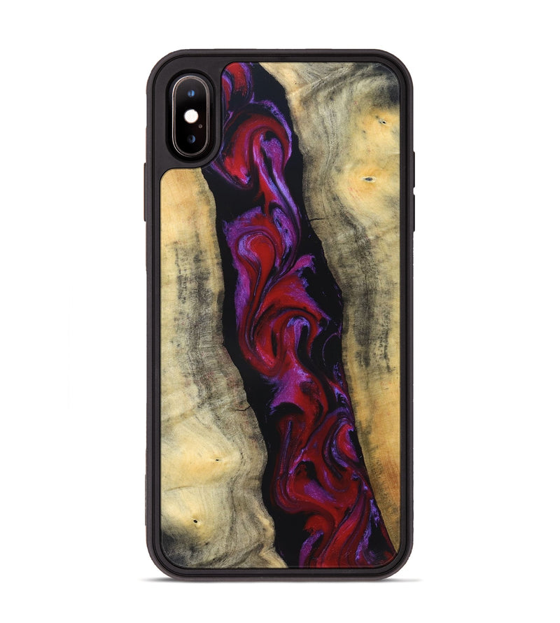iPhone Xs Max Wood Phone Case - Marilee (Red, 830840)