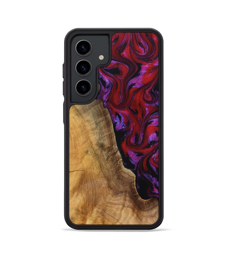 Galaxy S24 Wood Phone Case - Miles (Red, 830841)