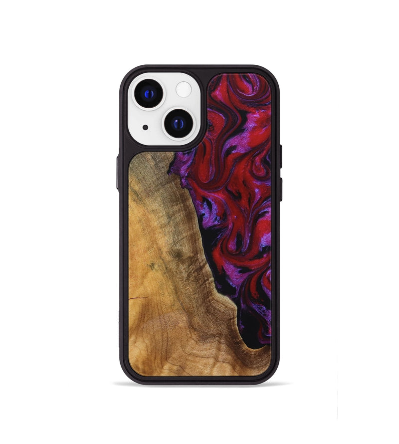 iPhone 13 mini Wood Phone Case - Miles (Red, 830841)