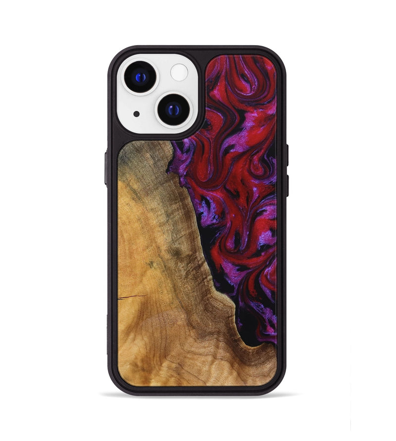 iPhone 13 Wood Phone Case - Miles (Red, 830841)