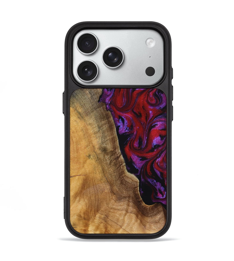 iPhone 18 Pro Wood Phone Case - Miles (Red, 830841)