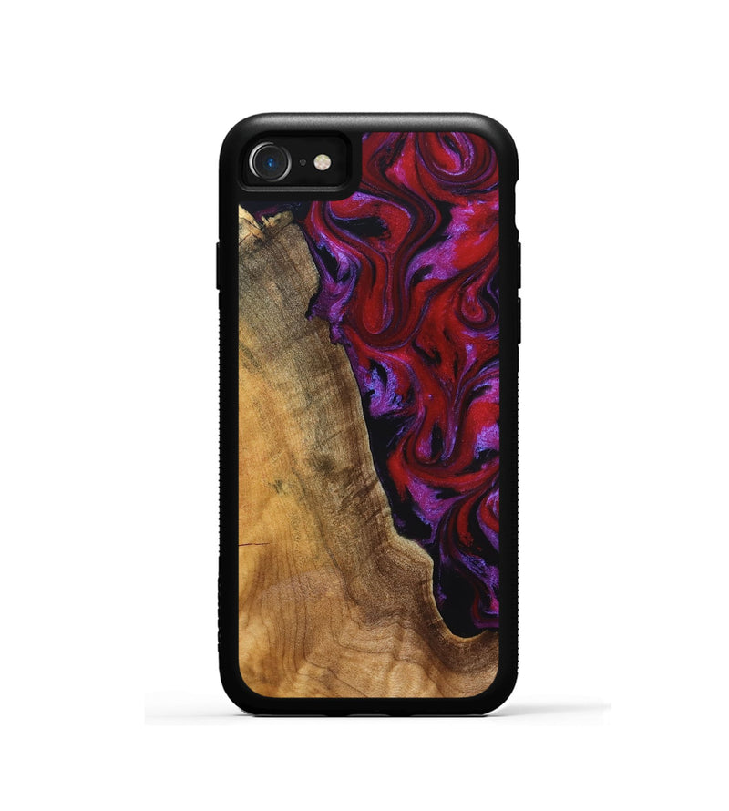 iPhone SE Wood Phone Case - Miles (Red, 830841)
