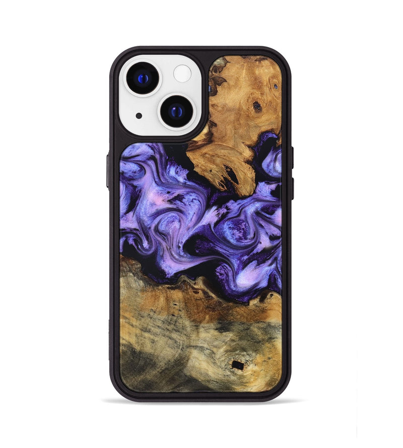 iPhone 13 Wood Phone Case - Lovie (Purple, 830845)