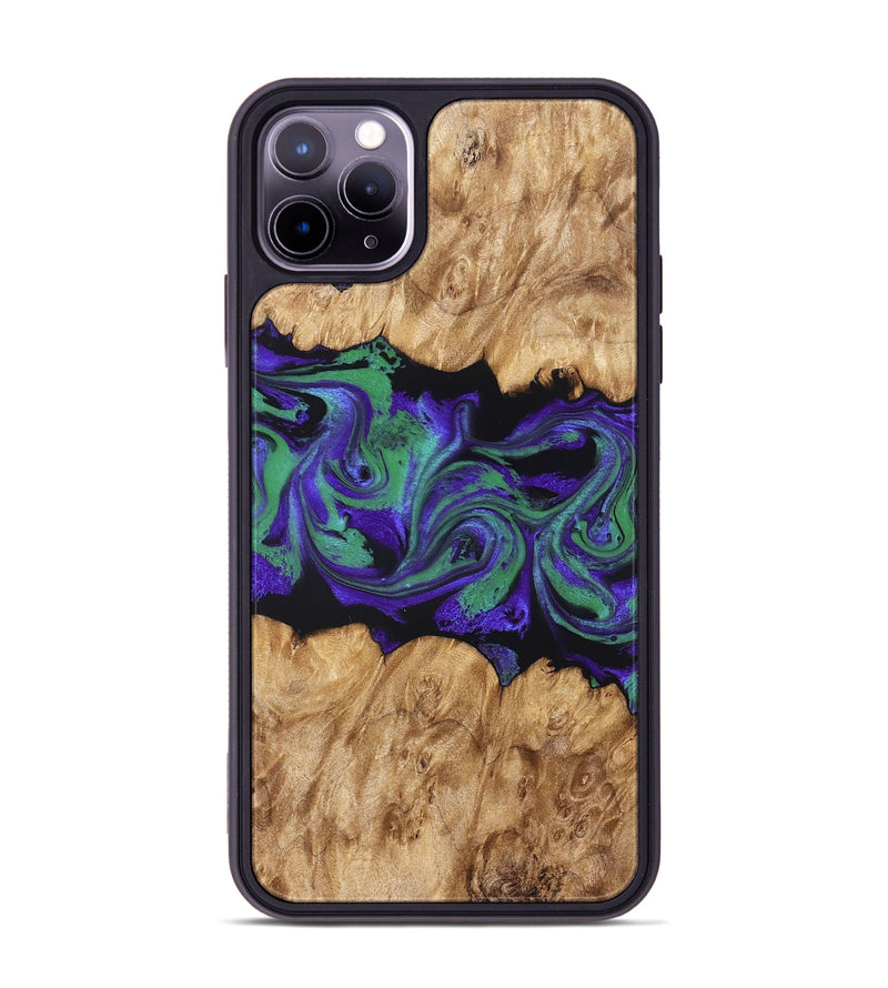 iPhone 11 Pro Max Wood Phone Case - Daja (Purple, 830846)