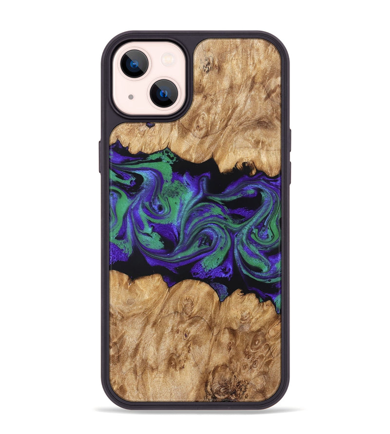 iPhone 14 Plus Wood Phone Case - Daja (Purple, 830846)