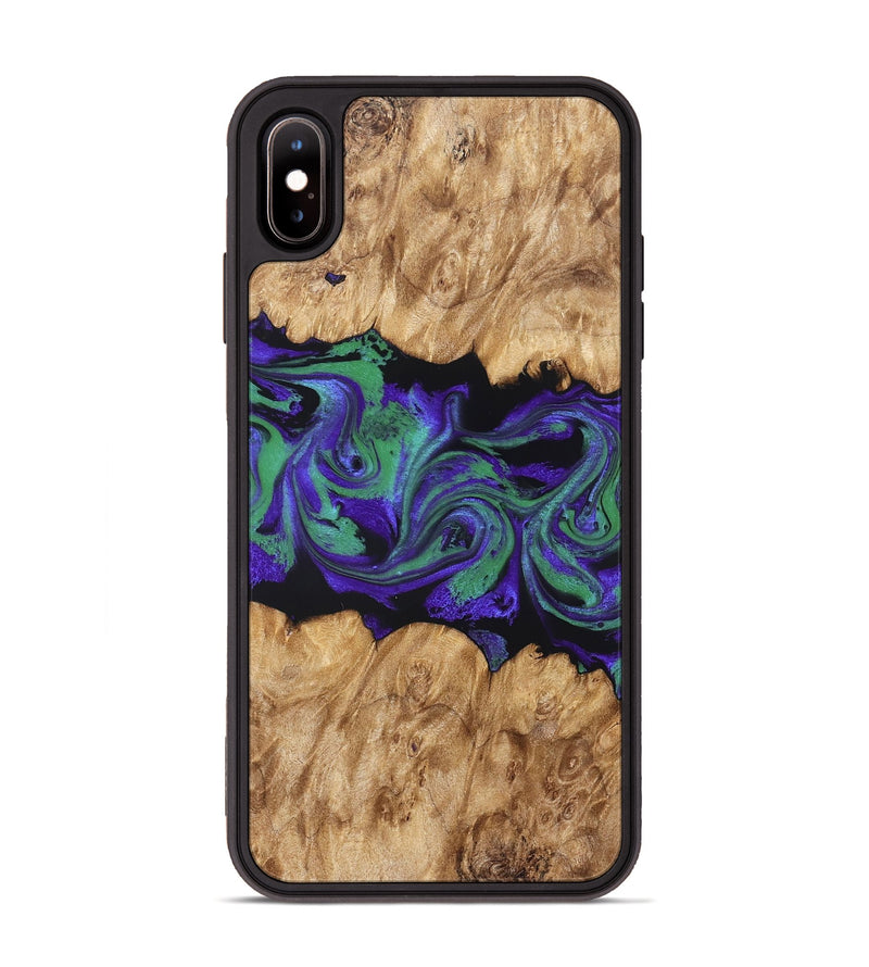iPhone Xs Max Wood Phone Case - Daja (Purple, 830846)