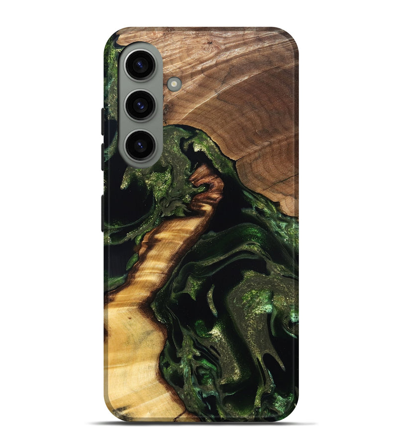 Galaxy S24 Plus Wood Live Edge Phone Case - Shelbi (Green, 830848)